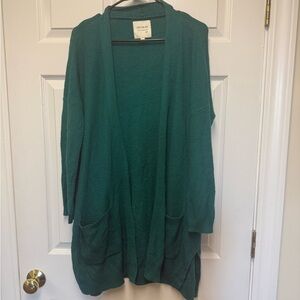 Cotton On Teal Open-Front Cardigan